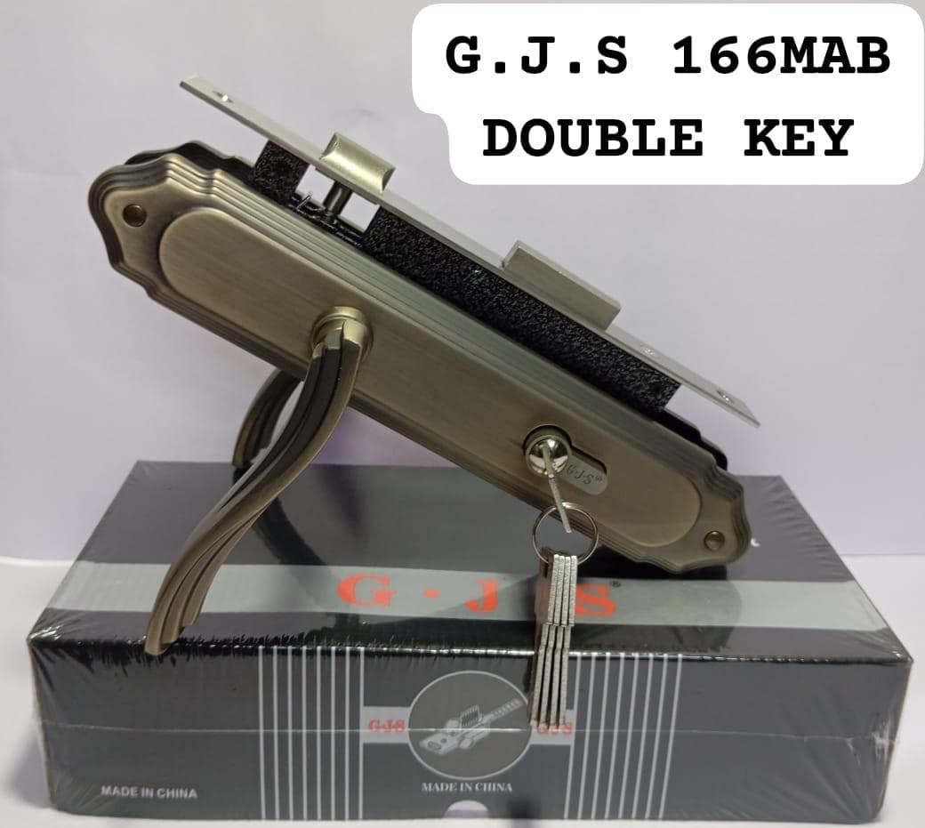 G.J.S 166MAB Double-Key Mortise Lock