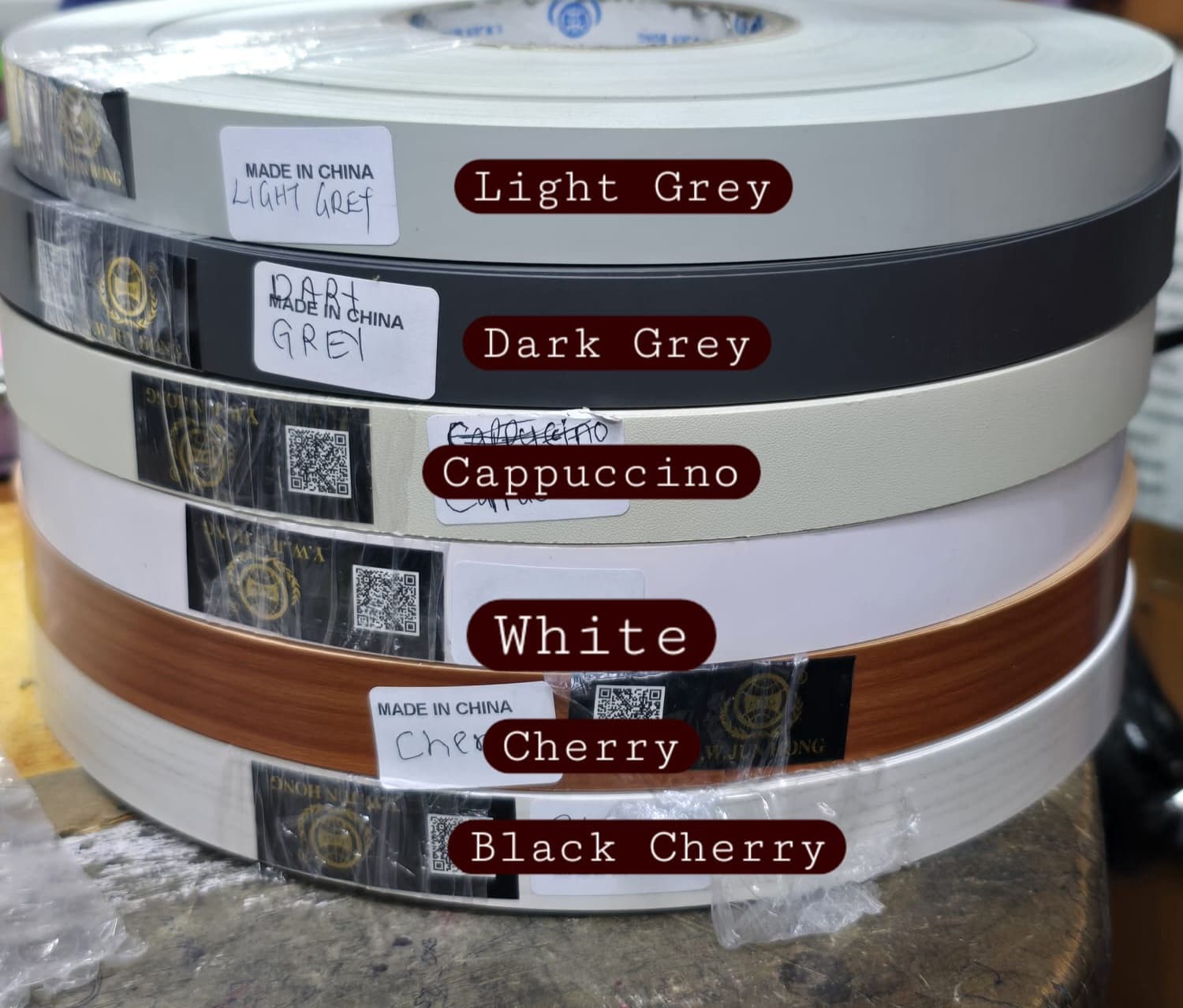PVC Edge Lipping 100m (6 Colours)